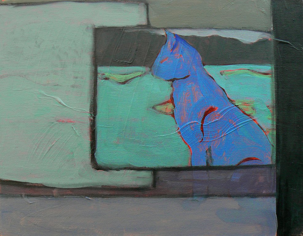 chat - 5F - huile sur toile